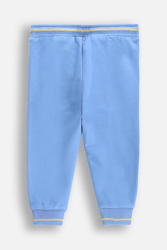 Бавовняні штани для немовлят Coccodrillo WC5120102MBN блакитний SS25