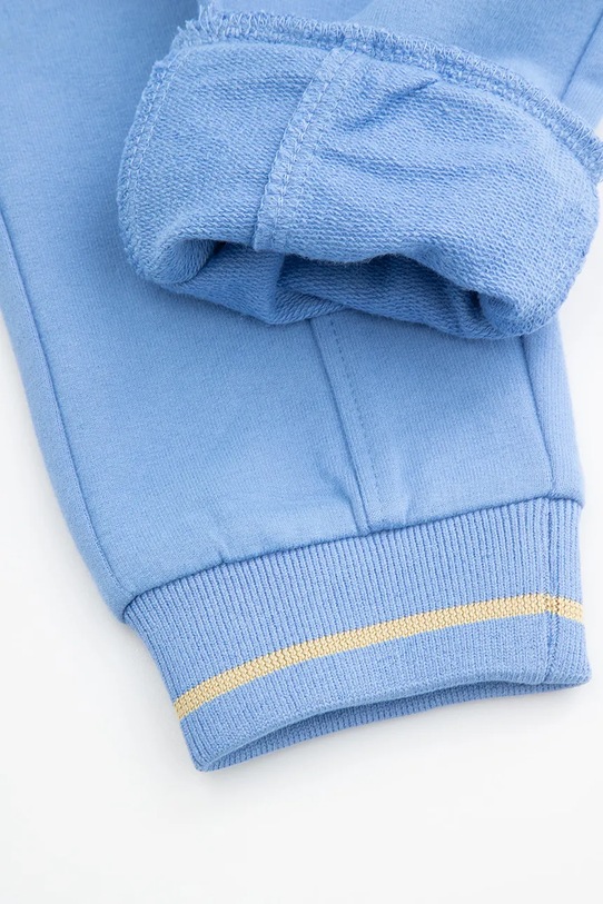 Бавовняні штани для немовлят Coccodrillo блакитний WC5120102MBN