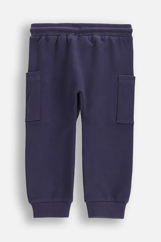 Coccodrillo pantaloni de trening din bumbac pentru bebeluși WC5120101SBN bleumarin SS25