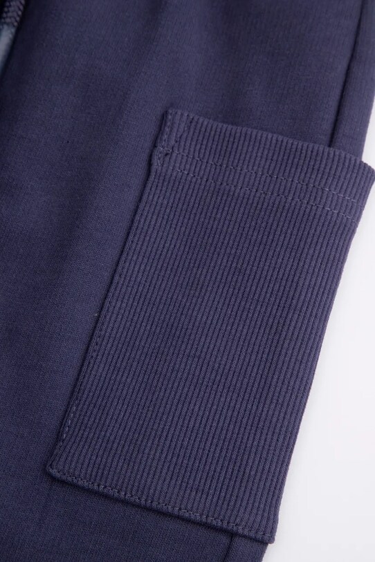 Coccodrillo pantaloni de trening din bumbac pentru bebeluși bleumarin WC5120101SBN