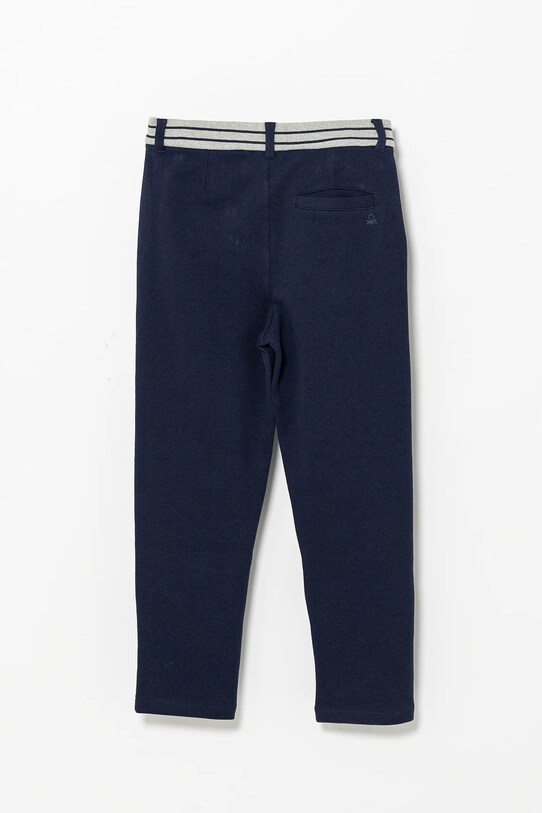 Детски памучен панталон United Colors of Benetton 3KWYCF067.G.Seasonal тъмносин SS25