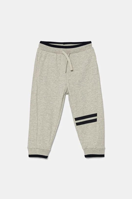 United Colors of Benetton pantaloni de trening din bumbac pentru copii bumbac gri 3BC1GF04O.P.Seasonal