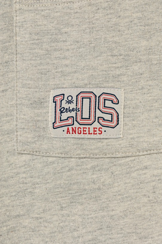 Băieți United Colors of Benetton pantaloni de trening din bumbac pentru copii 3BC1GF04O.P.Seasonal gri