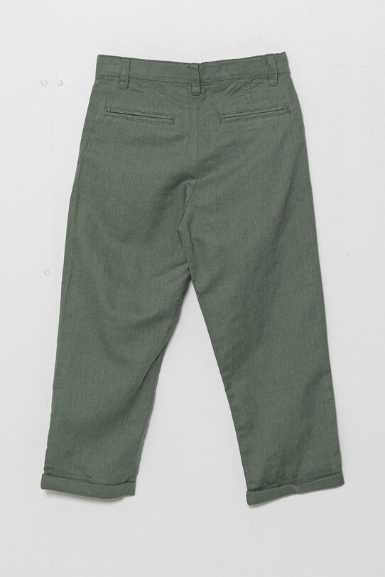 Dětské plátěné kalhoty United Colors of Benetton 43WBCF02U.G.Seasonal zelená SS25