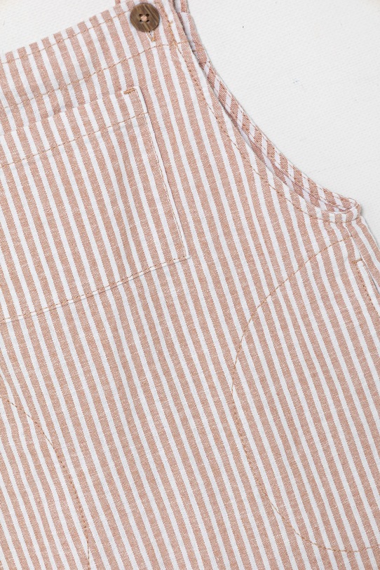 Băieți United Colors of Benetton salopetă de in pentru bebeluși 4OGMGT00J.P.Seasonal bej