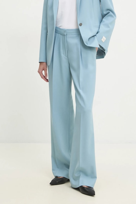 Брюки с примесью шерсти Calvin Klein голубой K20K207836