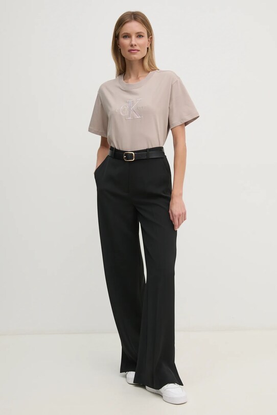 Calvin Klein spodnie K20K207876 czarny SS25