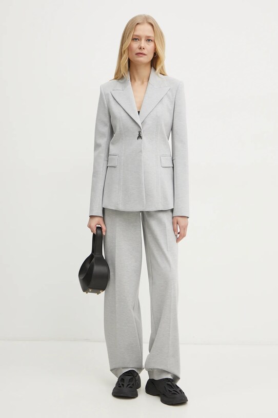 Kalhoty Patrizia Pepe 8P0674.A025 šedá SS25