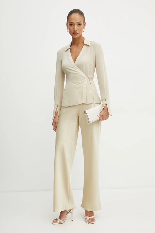 Patrizia Pepe spodnie 8P0689.A459 beżowy SS25