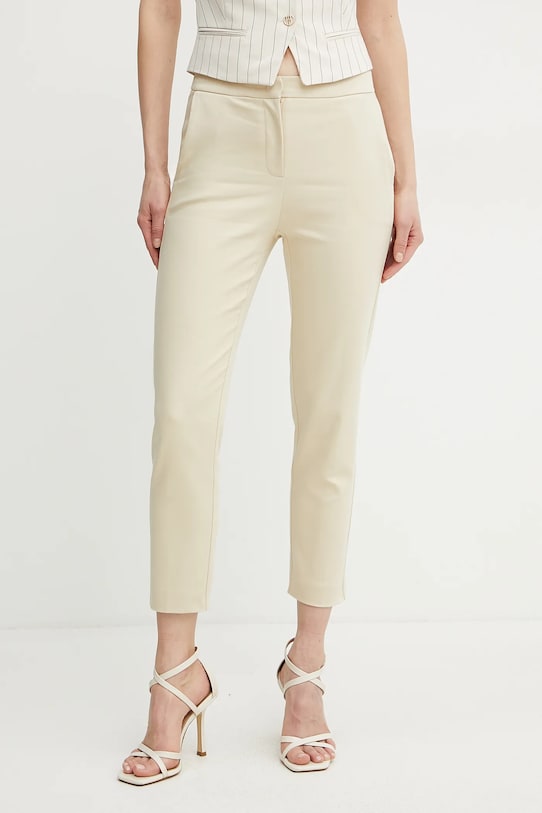 Nohavice Patrizia Pepe s elastanom béžová 8P0699.A543