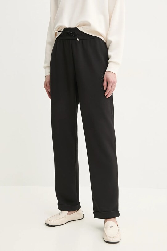 Spodnji del trenirke Armani Exchange Z elastanom črna XW000096.AF10804