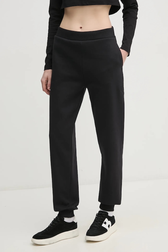 Tepláky Calvin Klein Jeans pletenina čierna J20J224841
