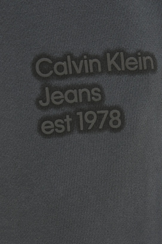 Bombažen spodnji del trenirke Calvin Klein Jeans siva J20J224989