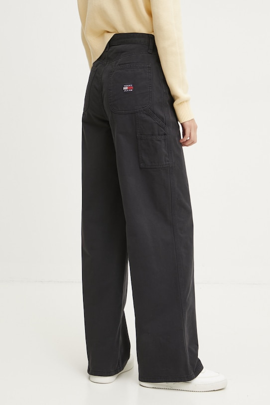 Odzież Tommy Jeans spodnie bawełniane DW0DW19394 czarny