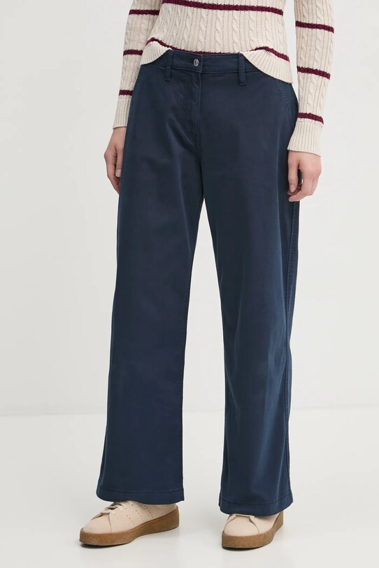 Tommy Jeans pantaloni drept bleumarin DW0DW20181