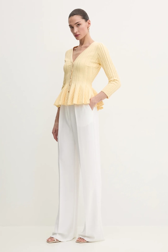 Панталон Elisabetta Franchi PA06451E2 бежов SS25