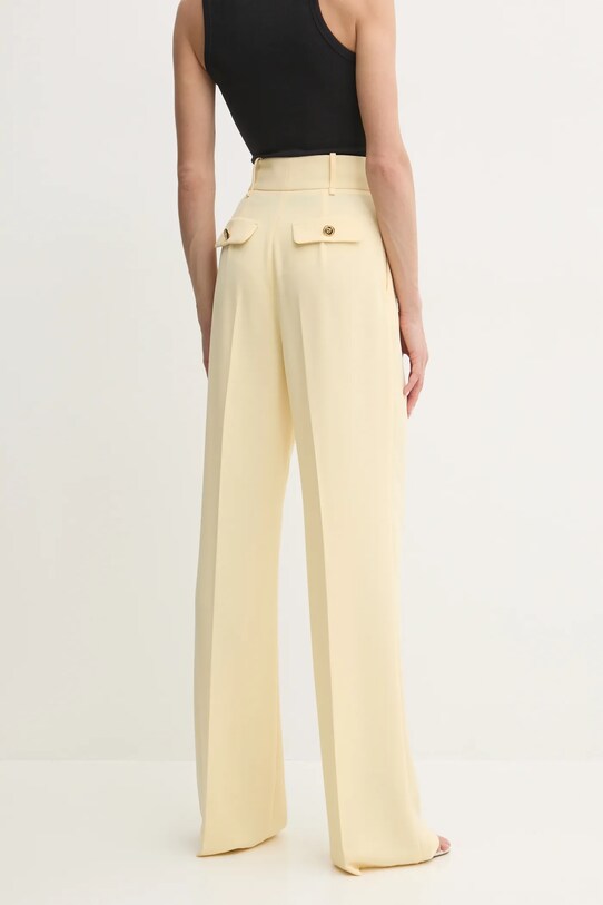 Elisabetta Franchi pantaloni PA06451E2 galben SS25