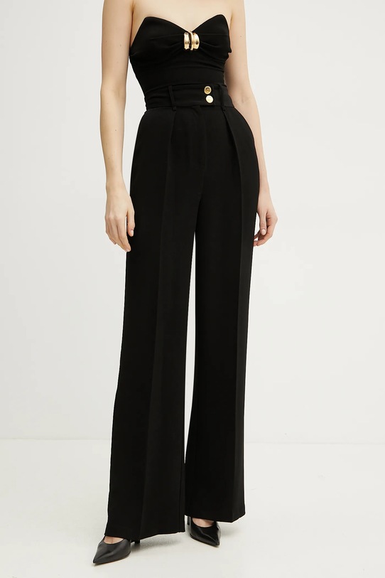 Брюки Elisabetta Franchi прямой чёрный PA06451E2