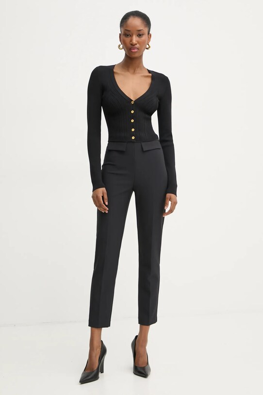 Штани Elisabetta Franchi PA07751E2 чорний SS25