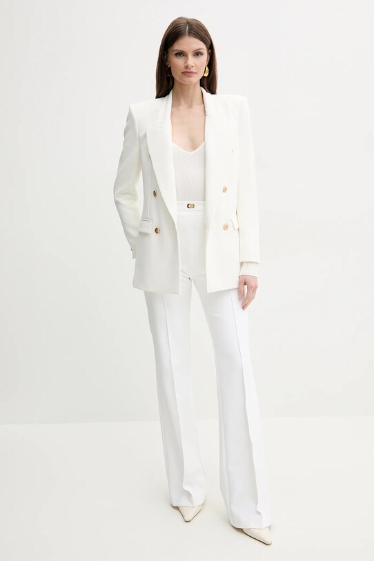 Elisabetta Franchi pantaloni PA07851E2 bej SS25