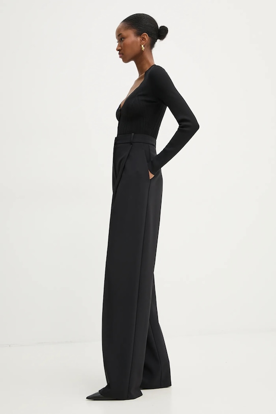 Παντελόνι Elisabetta Franchi PA08151E2 μαύρο SS25