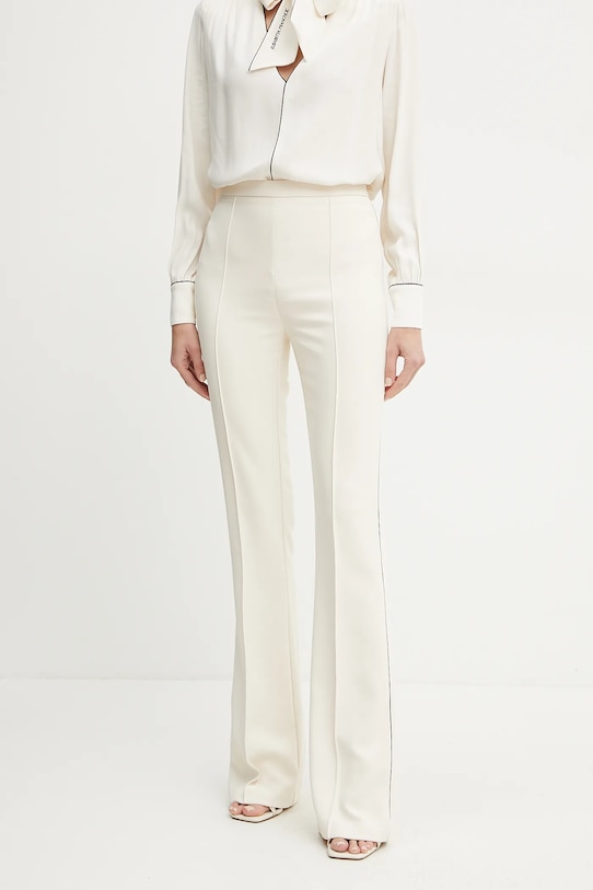 Kalhoty Elisabetta Franchi zvonový béžová PA08451E2