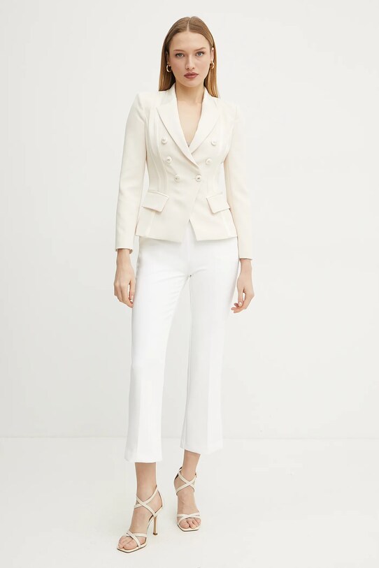 Elisabetta Franchi nadrág PA08951E2 fehér SS25