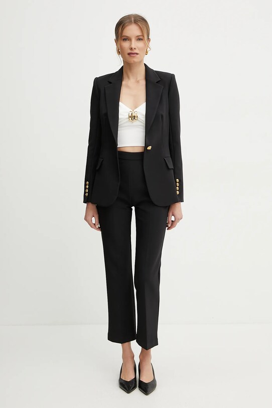 Elisabetta Franchi spodnie PA08951E2 czarny SS25