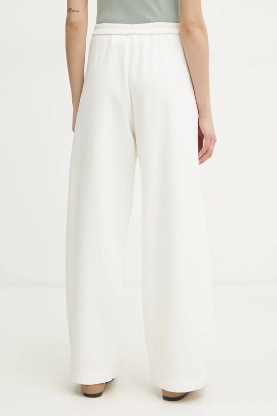 Îmbrăcăminte Forte Forte pantaloni de trening din bumbac 13636.my.pants alb