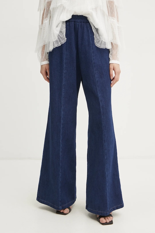 Forte Forte pantaloni bleumarin 13547.my.pants