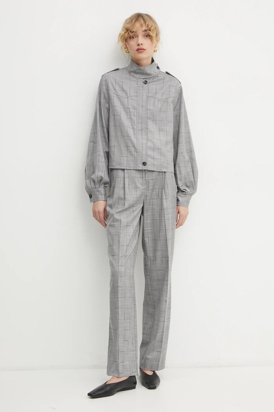 Штани Bruuns Bazaar BBW4226 сірий SS25