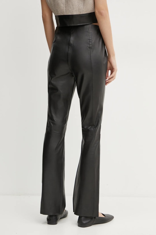 Odzież Bruuns Bazaar spodnie skórzane BBW4302 czarny