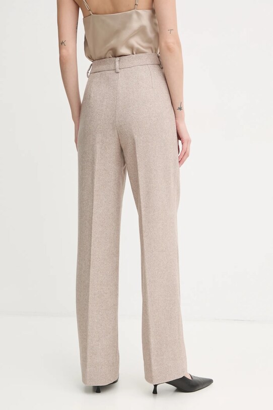 Îmbrăcăminte Bruuns Bazaar pantaloni din lână BBW4308 bej