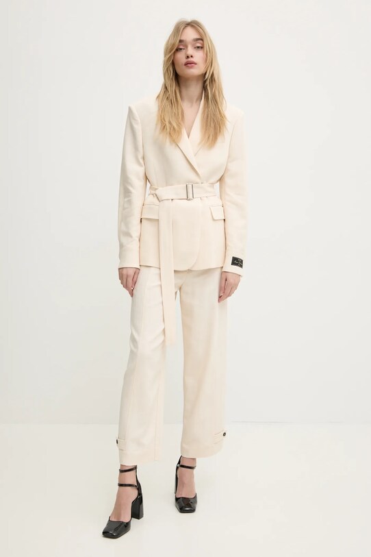 Штани MSGM 3841MDP09.257106 бежевий SS25