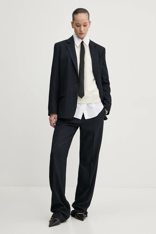 HUGO pantaloni 50533954 bleumarin SS25