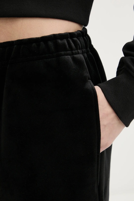 Velurové teplákové kalhoty HUGO černá 50534056