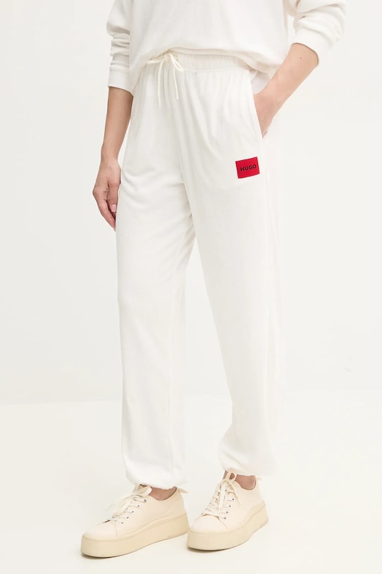 HUGO pantaloni de lounge tricotaj bej 50531692