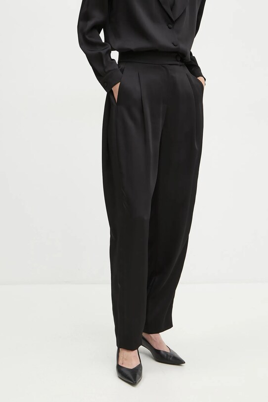 La Mania pantaloni ALLURE panza negru LM.ALLURE