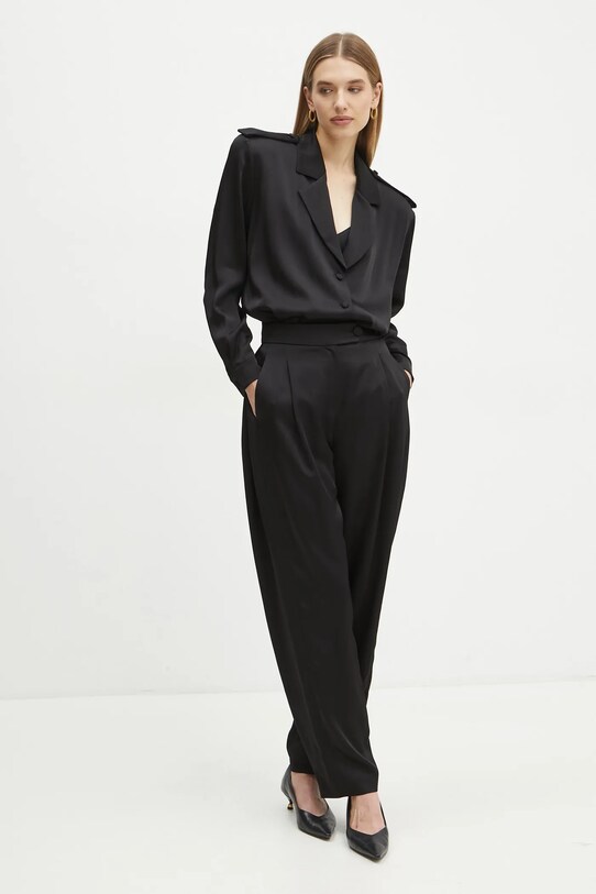 La Mania pantaloni ALLURE LM.ALLURE negru SS25