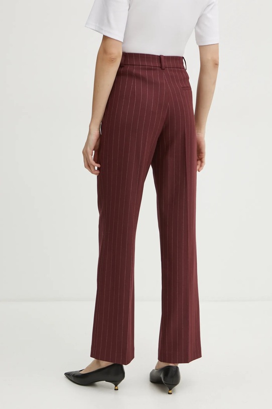 Oblečení Kalhoty La Mania DEVIN DEVIN burgundské