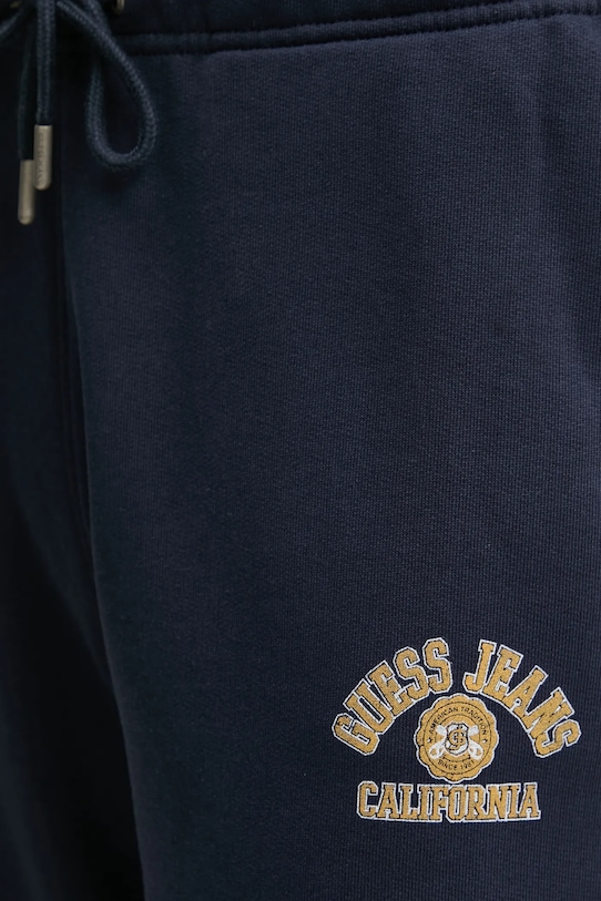 Бавовняні спортивні штани Guess Jeans темно-синій W5RB63.K68I4
