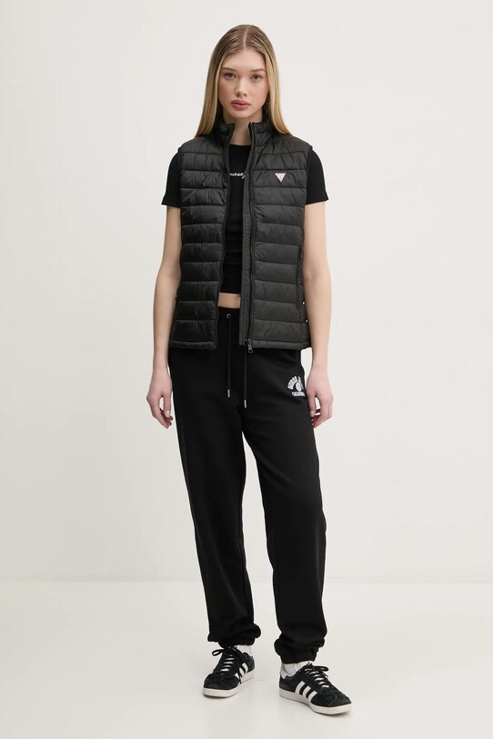 Бавовняні спортивні штани Guess Jeans W5RB63.K68I4 чорний SS25