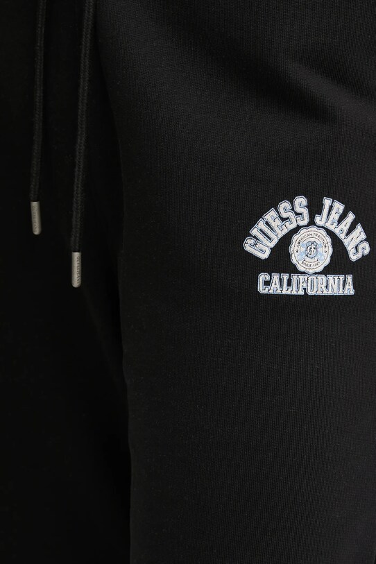 Бавовняні спортивні штани Guess Jeans чорний W5RB63.K68I4