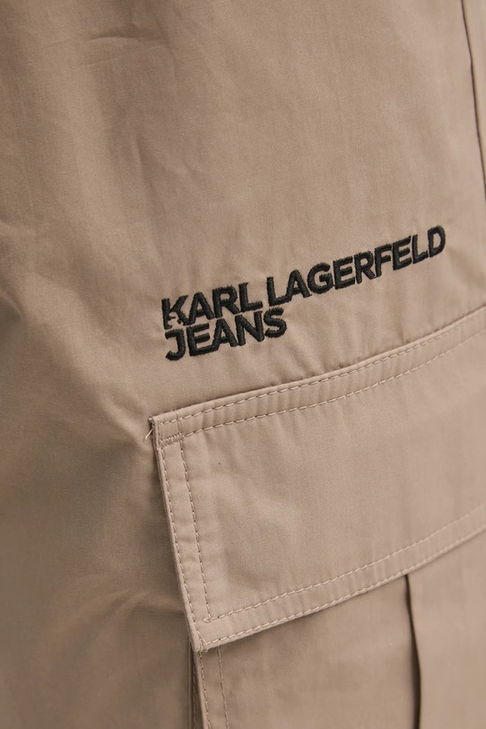 Kalhoty Karl Lagerfeld Jeans A1W10062 béžová