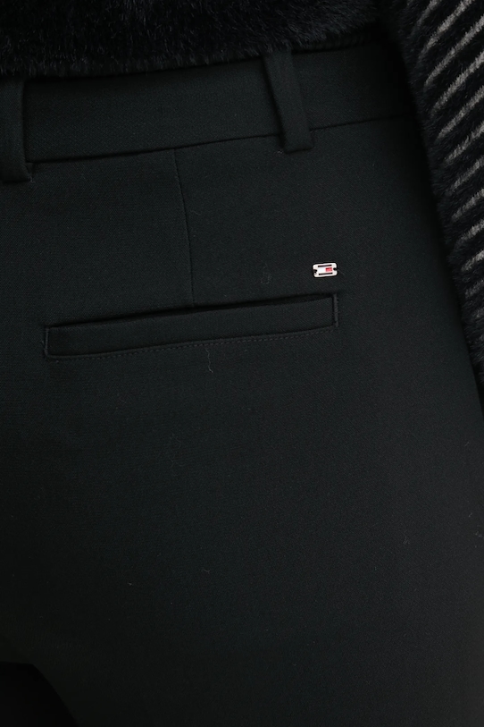 Hlače Tommy Hilfiger crna WW0WW44090