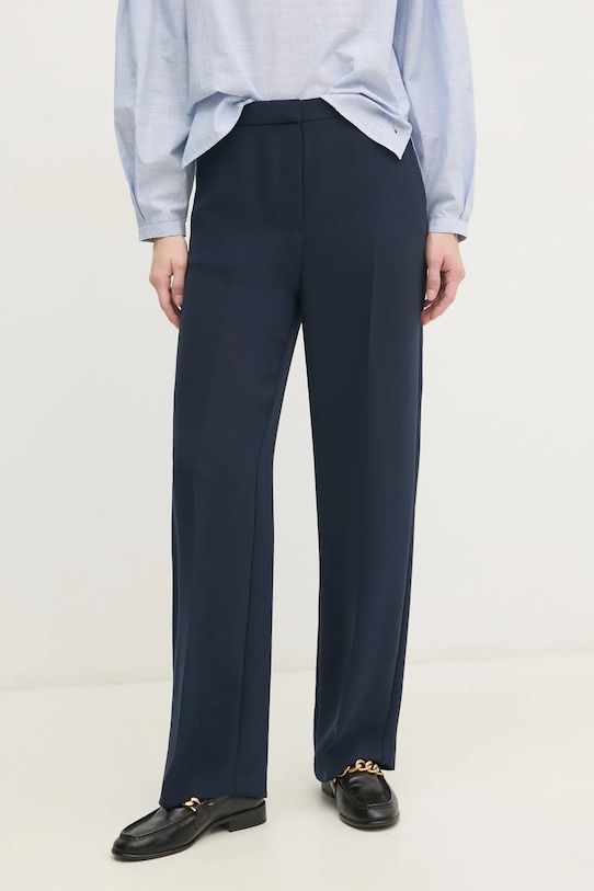 Брюки Tommy Hilfiger прямой тёмно-синий WW0WW45445