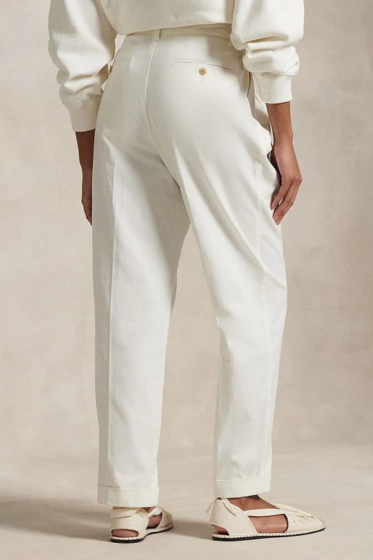 Одяг Бавовняні штани Polo Ralph Lauren 211909520 білий