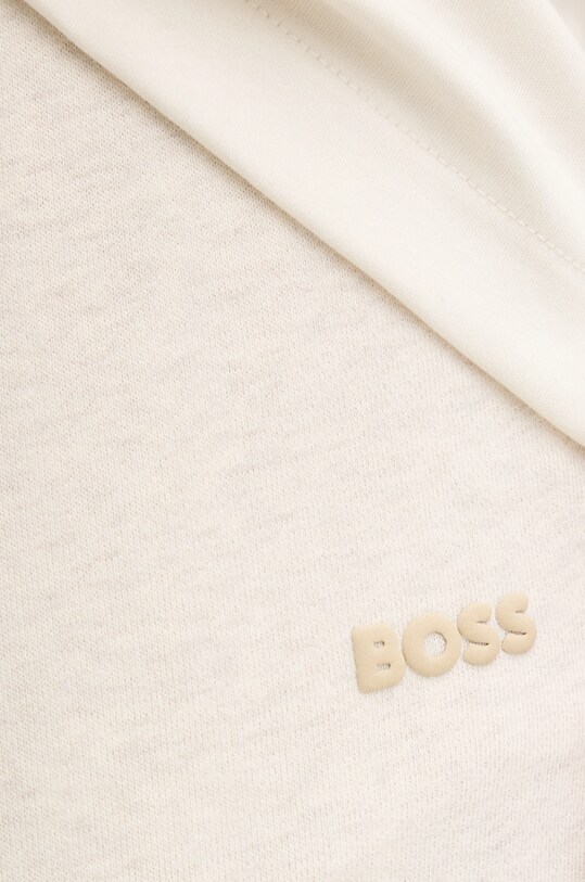 BOSS Orange spodnie dresowe bawełniane beżowy 50531813
