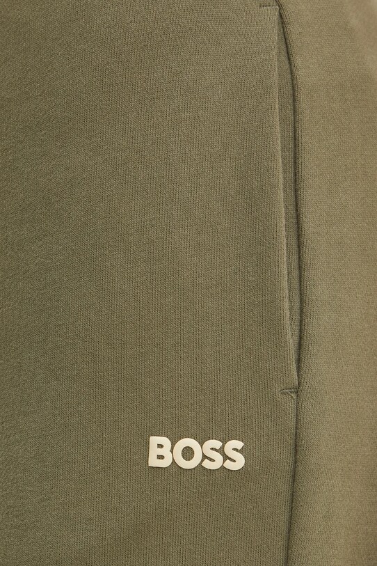 BOSS Orange spodnie dresowe bawełniane zielony 50531813