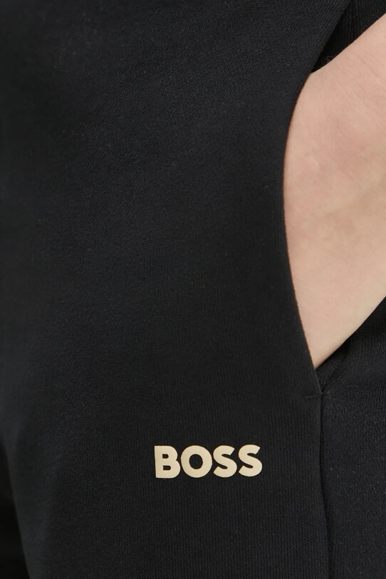 BOSS Orange spodnie dresowe bawełniane czarny 50531813